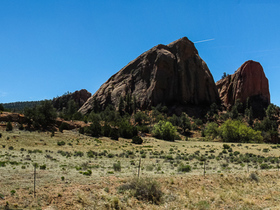 USA 2013 - 5699 - from Chinle to Windows Rock Panorama