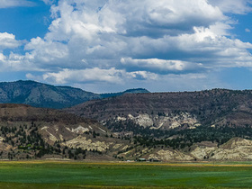 USA 2014 - John Day Hwy 19 Fossil Pano