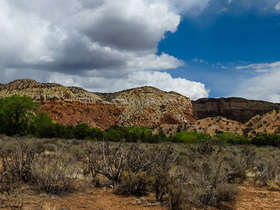 USA 2013 - 3781 - Ghost Ranch near Abiquiu-Box Canyon TrailPanorama